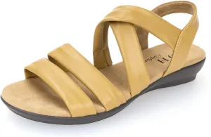 VJH confort Women’s Flat Sandals, Soft Straps Slip-on Open Toe Light Weight Elastic Slingback Comfort Casual Walking Sandals
