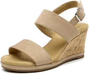 VJH confort Women's Wedge Sandals Buckle Straps Cork Platform Comfort Slingback Dress Open Toe Sandals