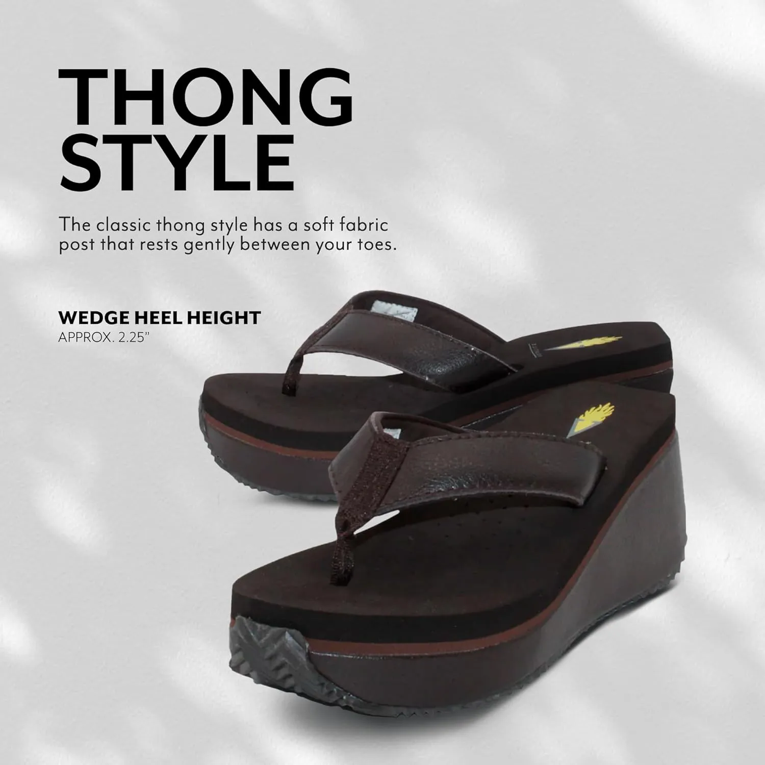 VOLATILE Frappachino Wedge Sandals for Women Featuring Genuine Leather with EVA Insole and Rubber Outsole