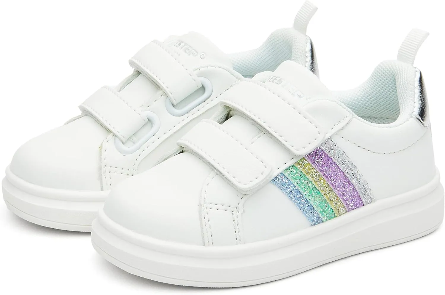 Weestep Girls Casual Slip On Comfort Fashion Sneaker Glitter Shoes for Toddler and Little Kid