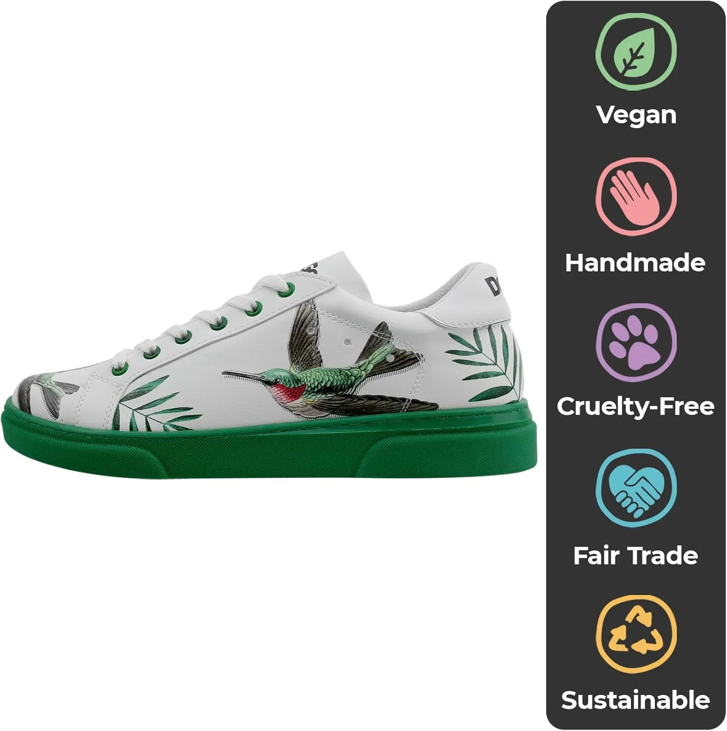 White Sneakers for Women - Handmade Women's Fashion Sneakers, Vegan Leather and Unique Design, Comfortable Shoes for Women, Ace Sneakers