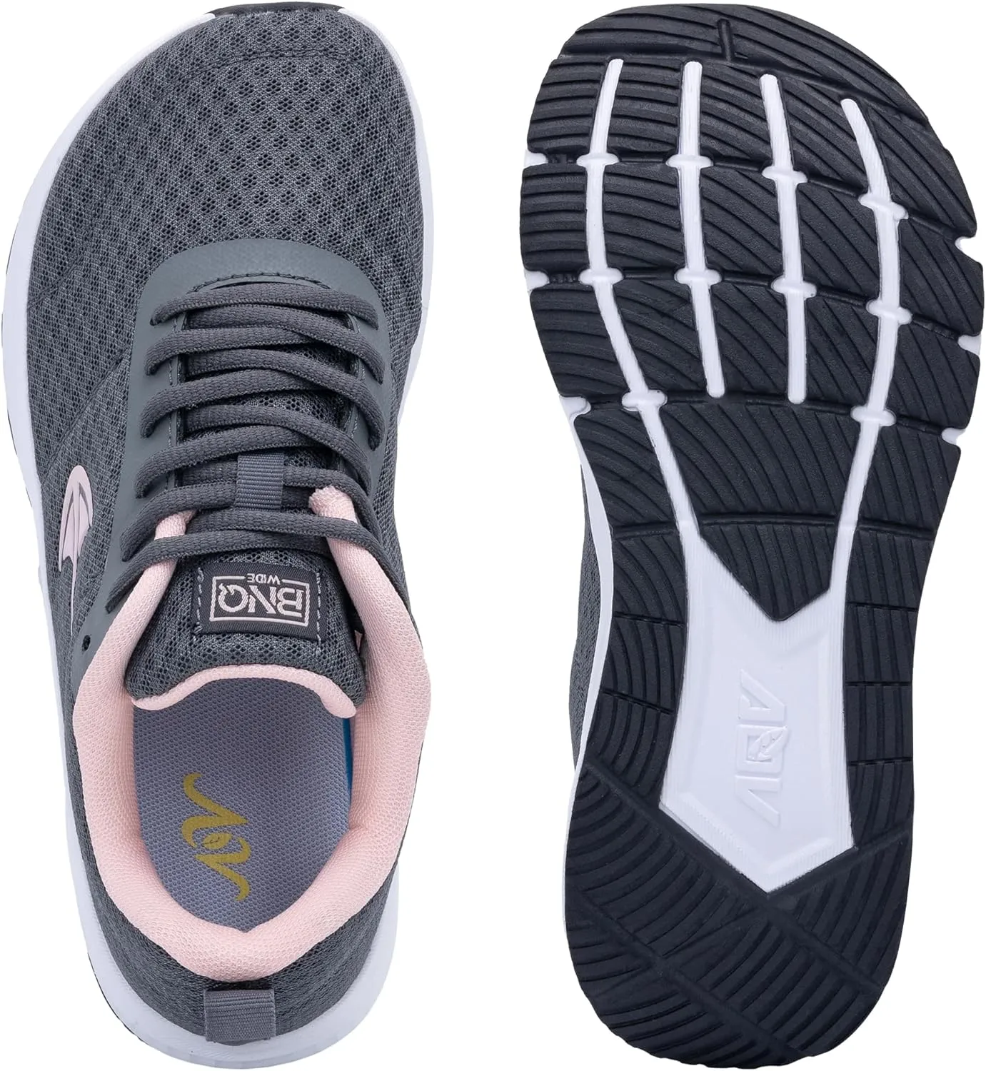 Wide Toe Box Shoes Women Walking Shoes with Arch Support Comfortable Wide Width Air Tennis Sneakers for Plantar Fasciitis Relief US 6-11
