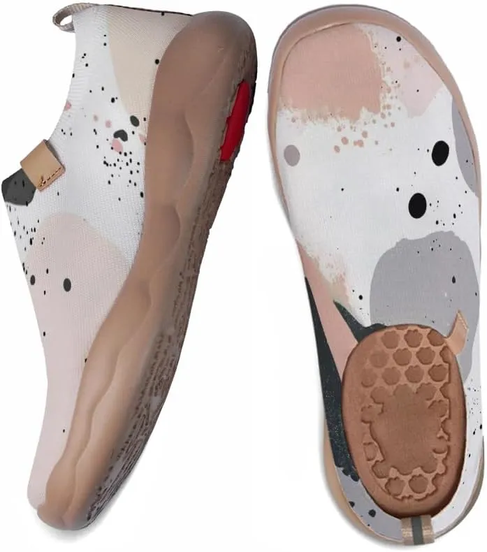 Women's Art Painted Travel Shoes Knitted Slip On Loafers Lightweight Walking Casual Sneakers