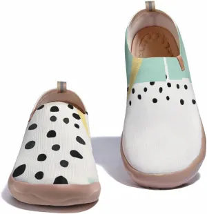 Women's Art Painted Travel Shoes Knitted Slip On Loafers Lightweight Walking Casual Sneakers