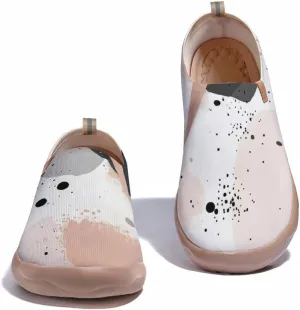 Women's Art Painted Travel Shoes Knitted Slip On Loafers Lightweight Walking Casual Sneakers