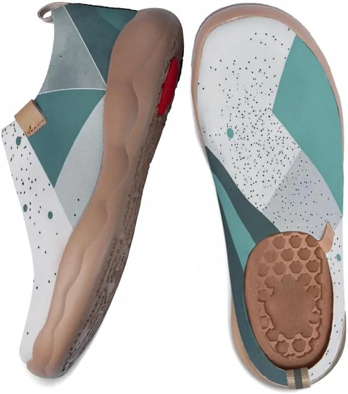 Women's Art Painted Travel Shoes Knitted Slip On Loafers Lightweight Walking Casual Sneakers