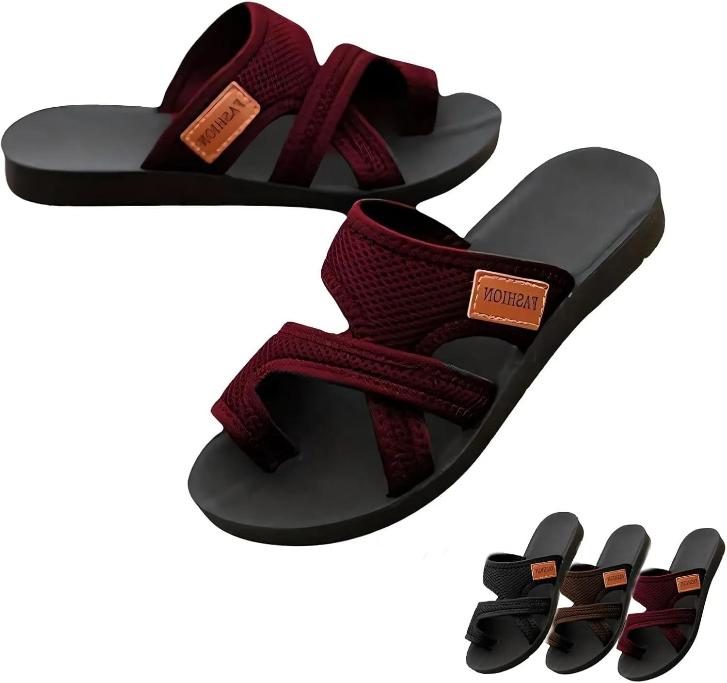 Women's Comfortable Breathable Mesh Flip Flops, Slide Sandals Breathable Mesh Flip Flops for Women