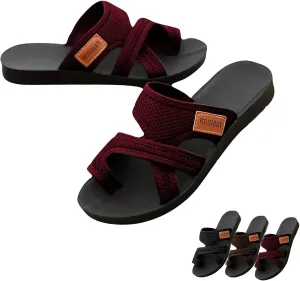 Women's Comfortable Breathable Mesh Flip Flops, Slide Sandals Breathable Mesh Flip Flops for Women