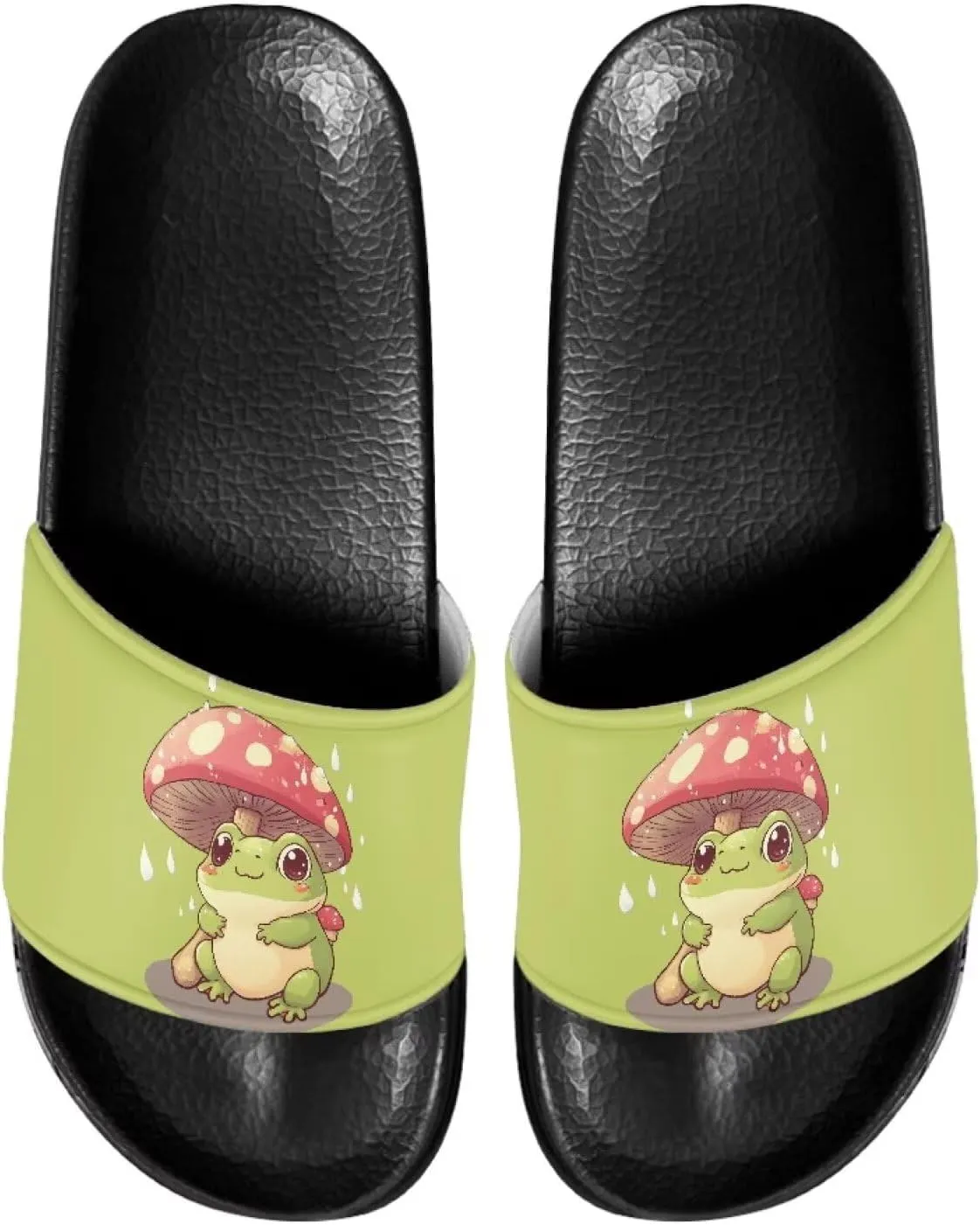 Women's Flat Sandals Comfortable Slip On Leather Slide Sandals, Women's Slide Sandals Size 6-13.5