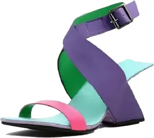 Women's Gladiator Star Sandals - Modern European Style, High Heel Summer Shoes for Fashion Shows