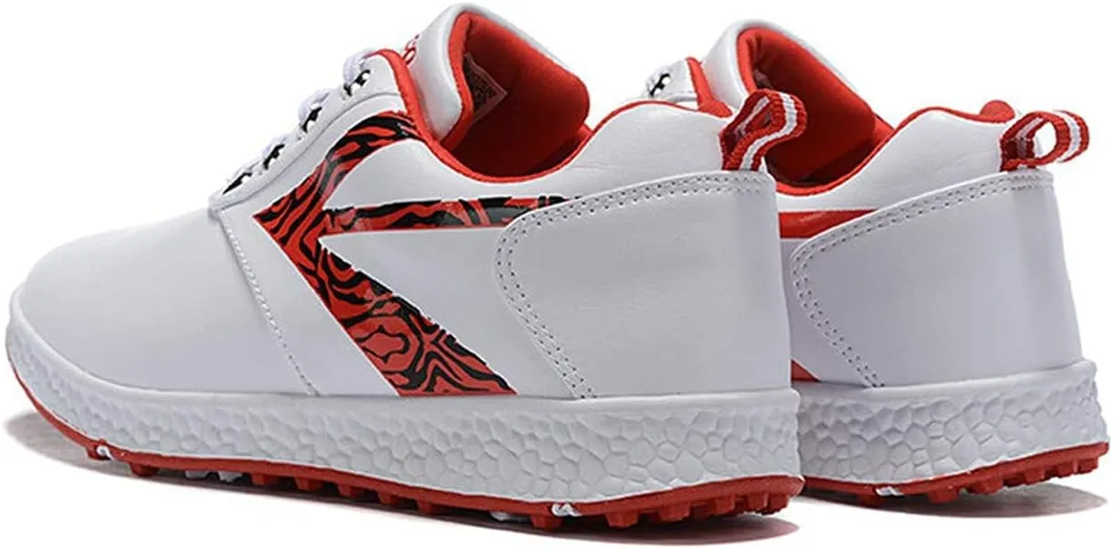 Women's Golf Shoes, Waterproof Golf Fitness Trainers Lightweight Anti-Skid Ladies Spikeless Golf Sneakers