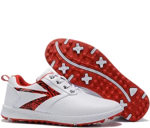 Women's Golf Shoes, Waterproof Golf Fitness Trainers Lightweight Anti-Skid Ladies Spikeless Golf Sneakers