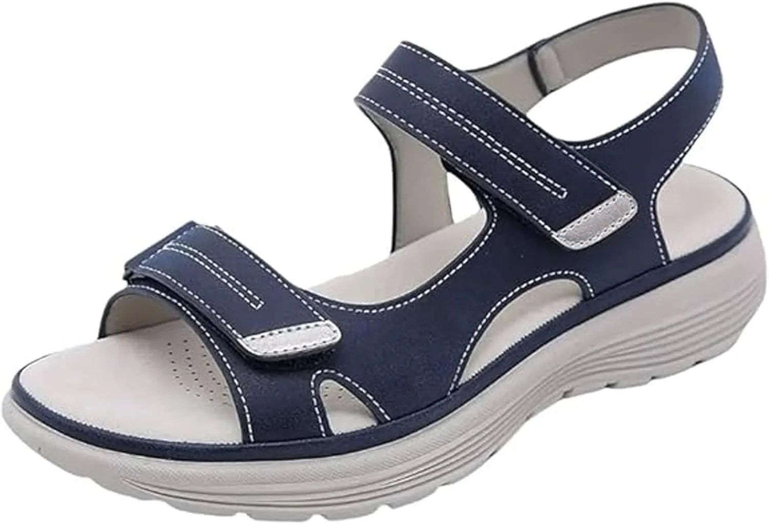 Women's Orthopedic Soft Anti-Slip Shoes, Cushion Air Sandals Comfortable Platform Chunky Heeled Wedge Shoes for Long Walk