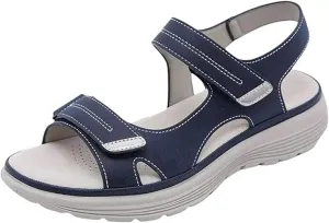 Women's Orthopedic Soft Anti-Slip Shoes, Cushion Air Sandals Comfortable Platform Chunky Heeled Wedge Shoes for Long Walk