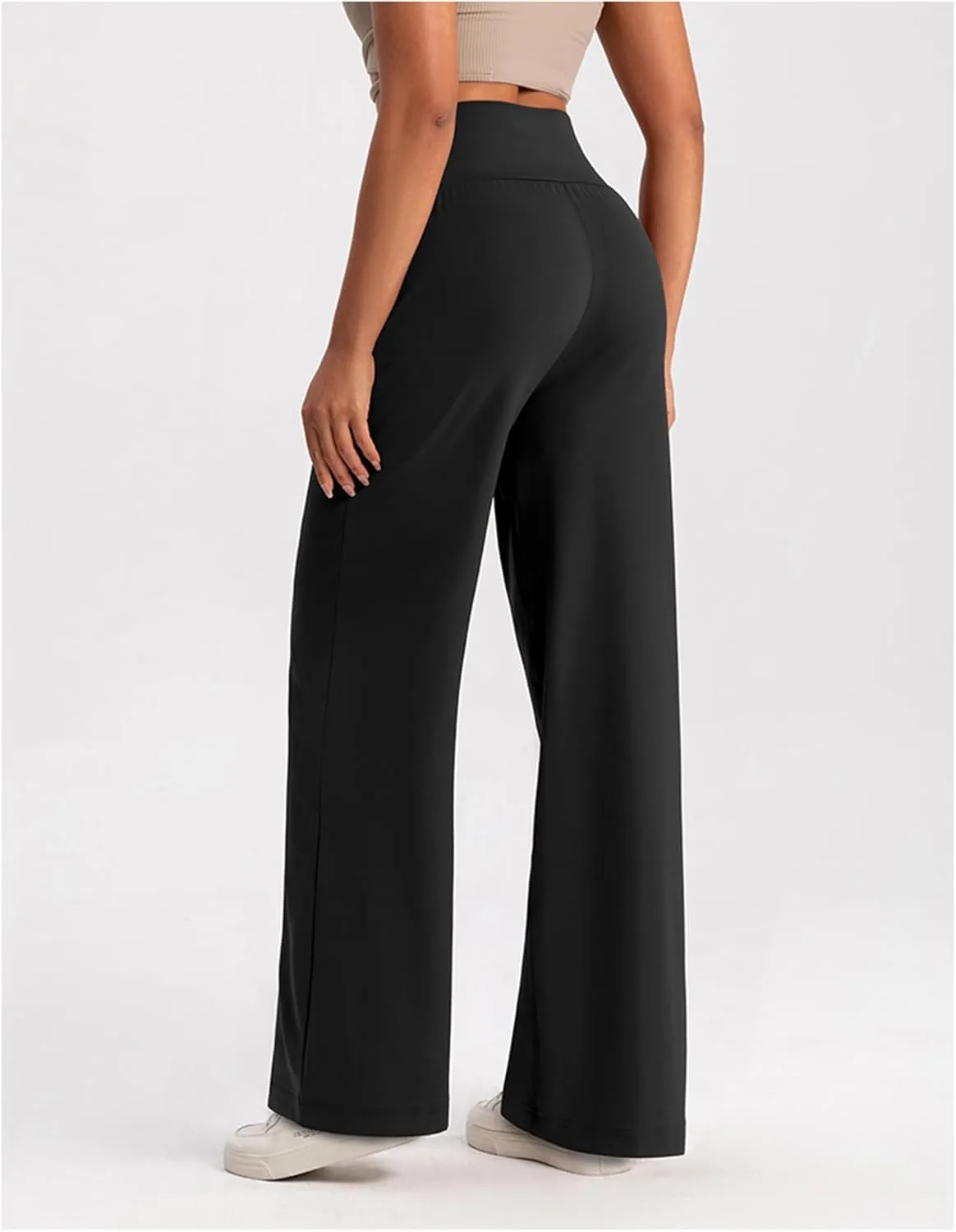 Womens Straight Leg Sweatpants, High Waist Yoga Pants, Women's Quick-Drying Casual Loose Wide Leg Yoga Sweatpants with Pocket