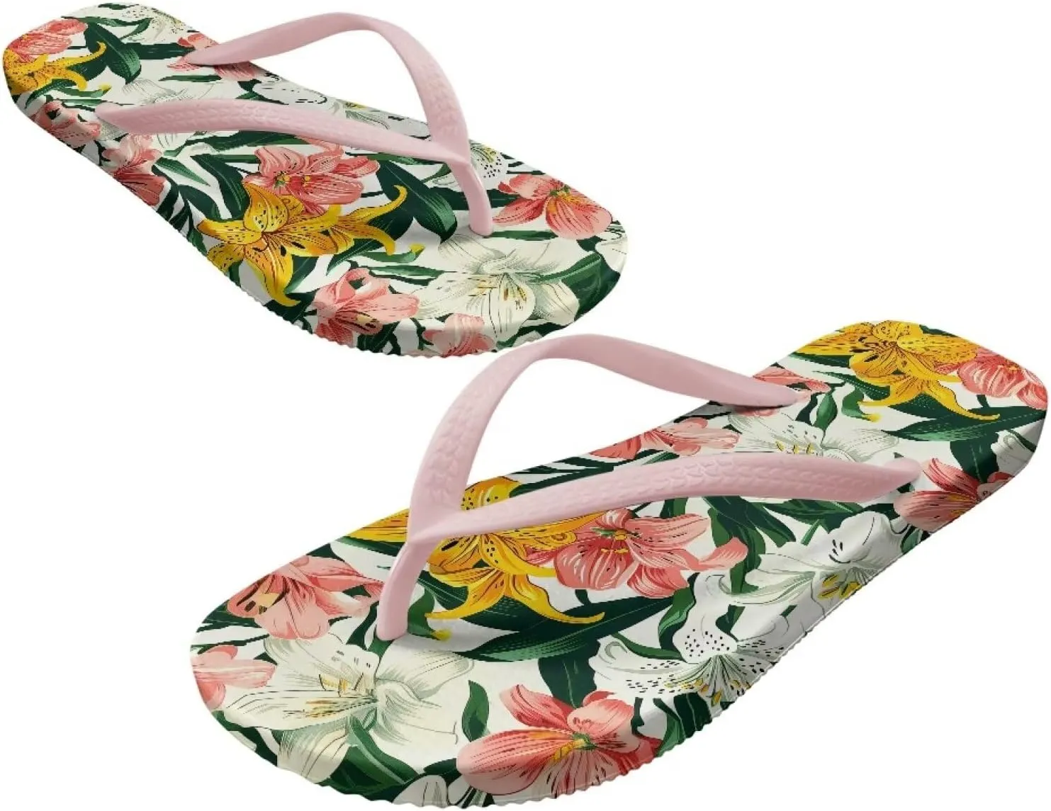 Womens Toe Slide Sandals Starfish Shells Fashion Beach Shoes Summer House Slides Comfort Shower Sandals Anti-skid Bathroom Slippers Size US 5.5-9.5