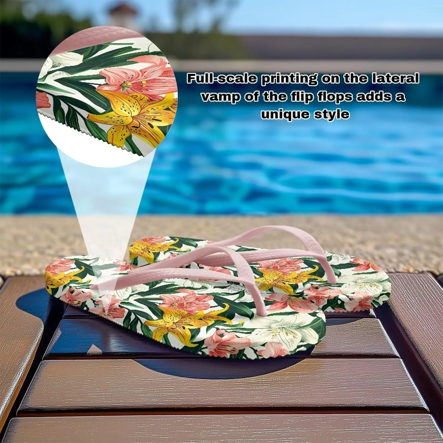 Womens Toe Slide Sandals Starfish Shells Fashion Beach Shoes Summer House Slides Comfort Shower Sandals Anti-skid Bathroom Slippers Size US 5.5-9.5