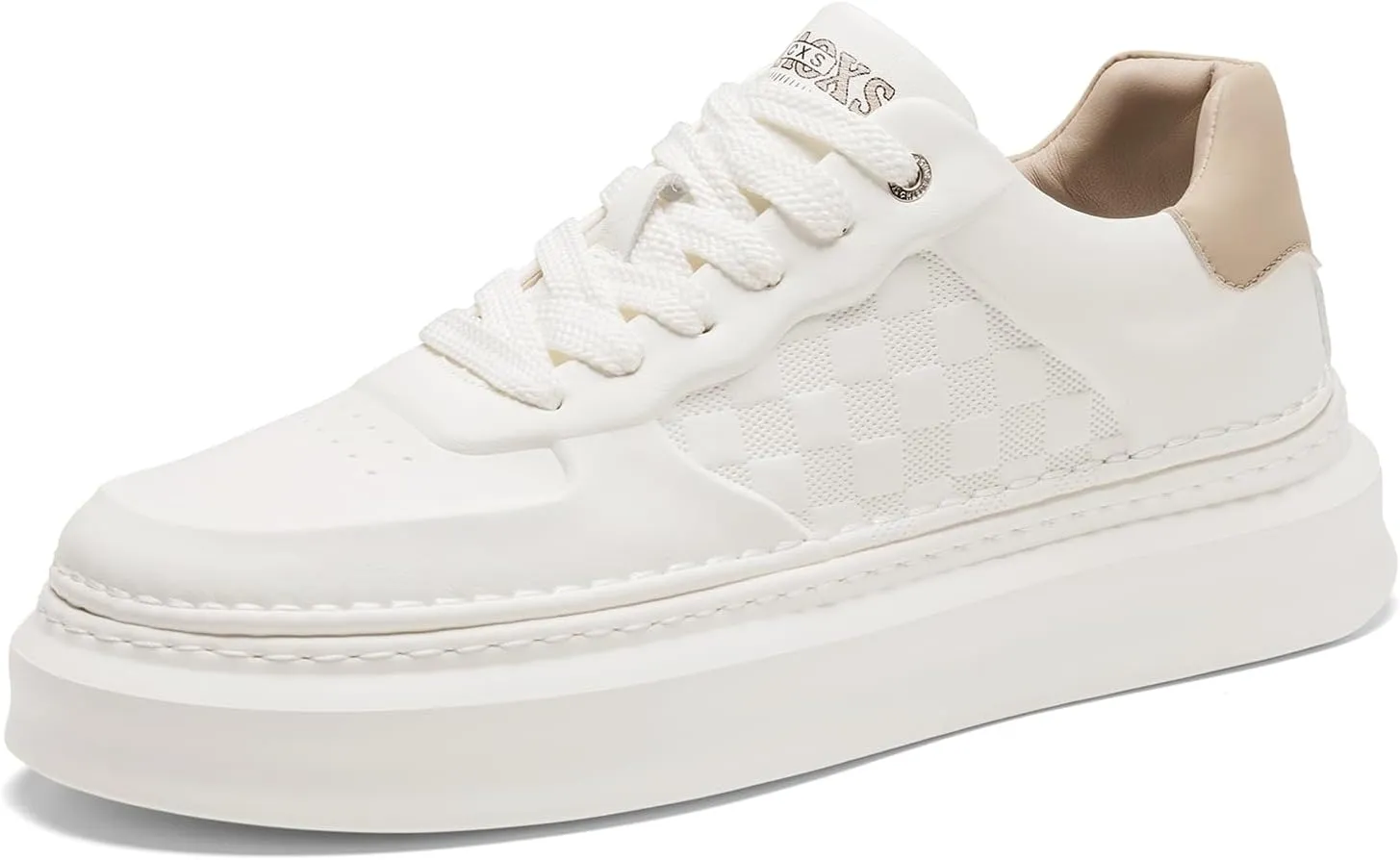 YCMM Lightweight Lace-Up Platform Sneakers for Men and Women Comfortable Casual Walking Shoes