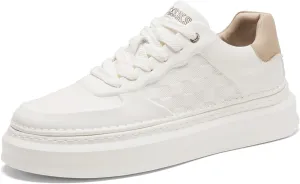 YCMM Lightweight Lace-Up Platform Sneakers for Men and Women Comfortable Casual Walking Shoes