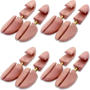 YEEGOR Cedar Shoe Trees for Men VALUE PACK, Men's Wooden Shoe Trees with Cedar Fragrance, Split Toe
