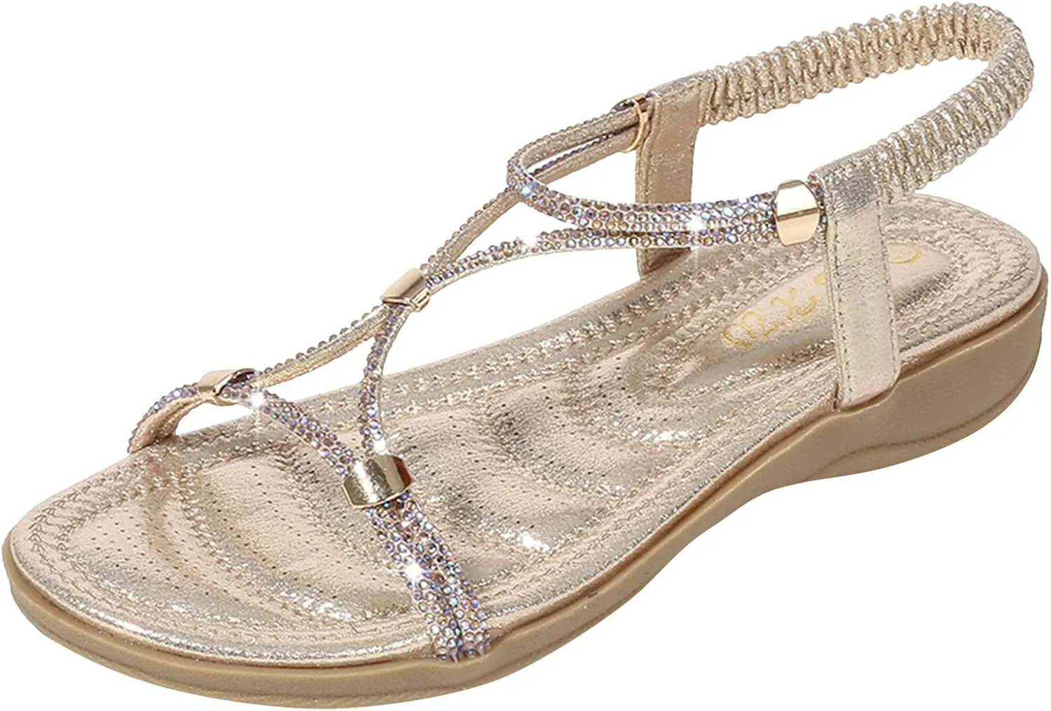 Yoga Mat Comfortable Flat Sandal for Women Comfortable Water-Resistant Shoes Comfortable Walking Flat Sandals