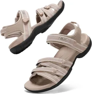 ziitop Womens Hiking Sandals Open Toe Sport Walking Sandal Straps with Arch Support Beach Vacation Casual Camping